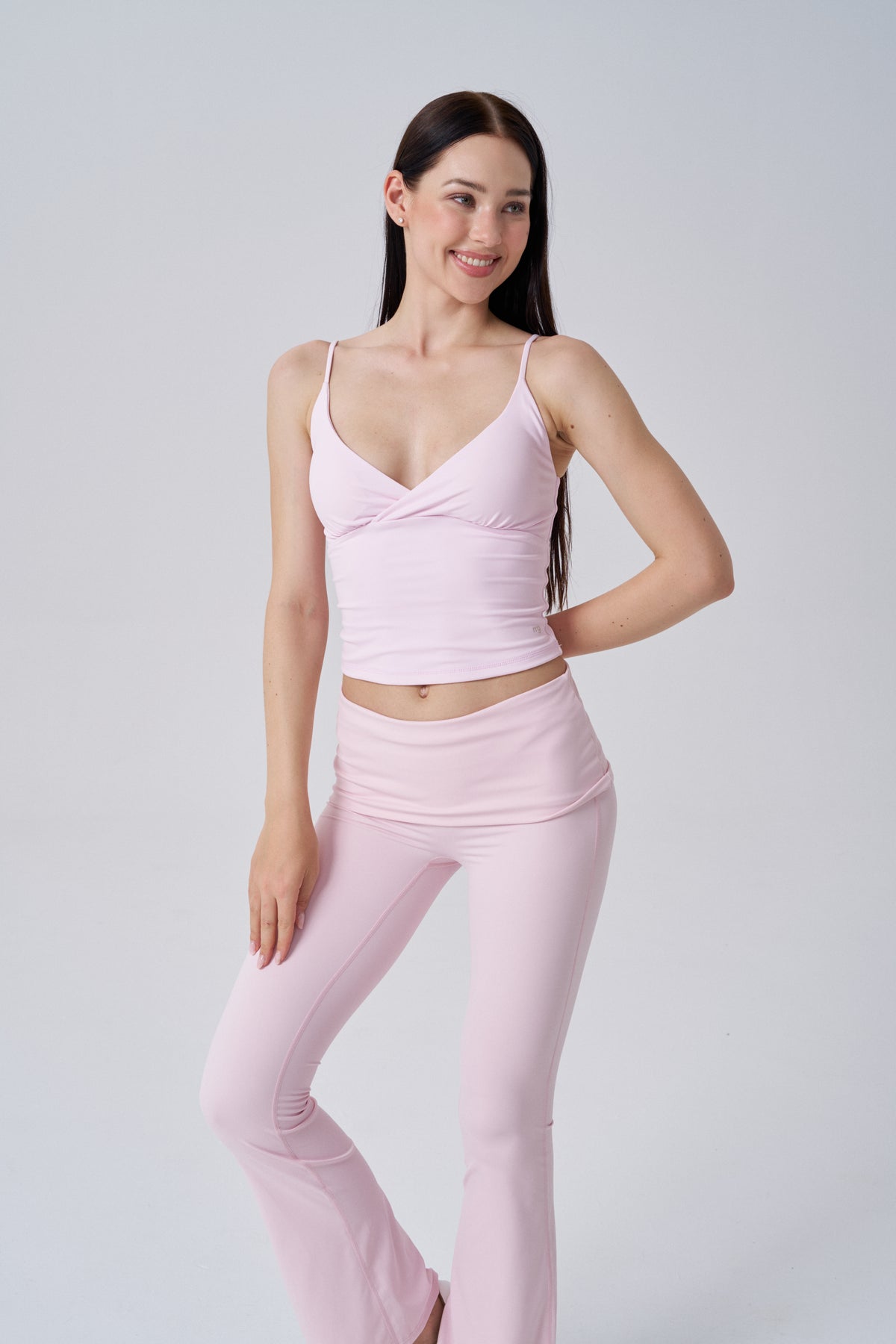 Buttersoft V Neck Cami Top | Blush Pink