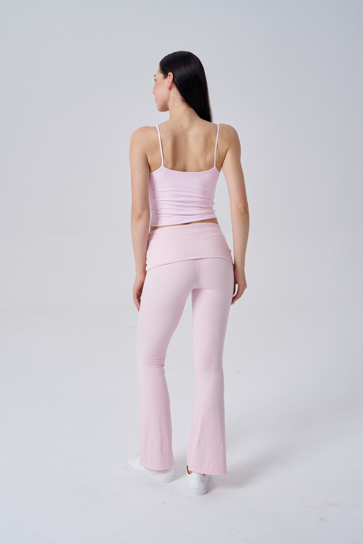 Buttersoft Fold Over Flare Leggings | Blush Pink