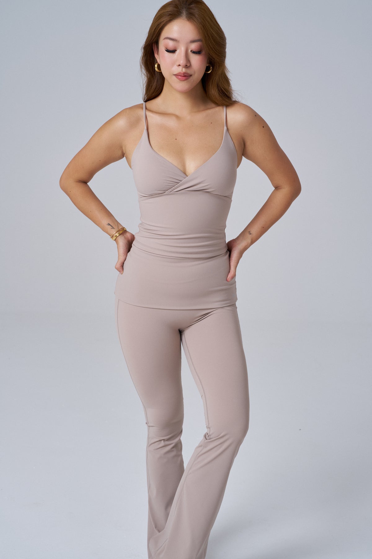 Buttersoft V Neck Cami Top | Taupe