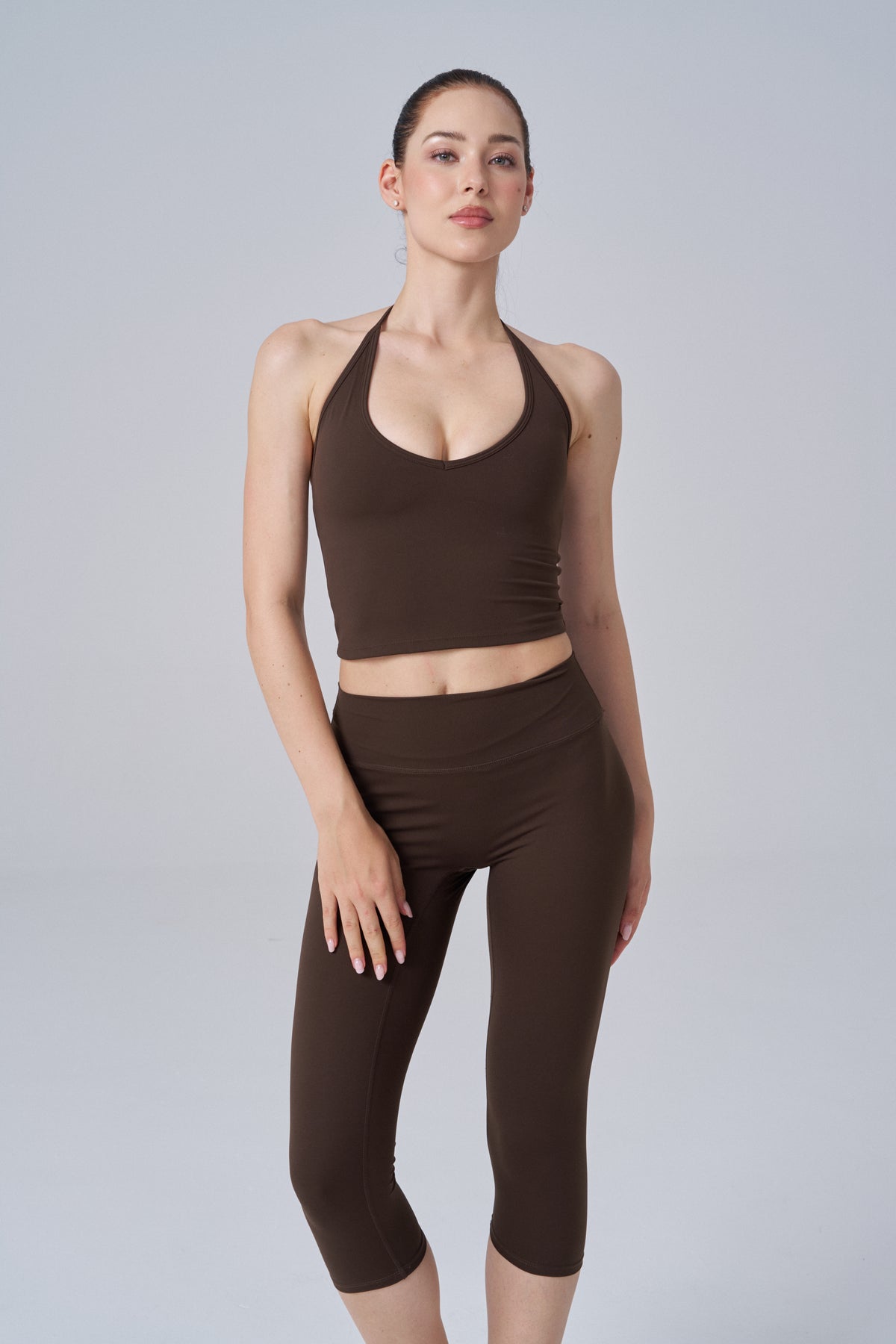 Everyday Sculpt Capri Leggings | Dark Choco