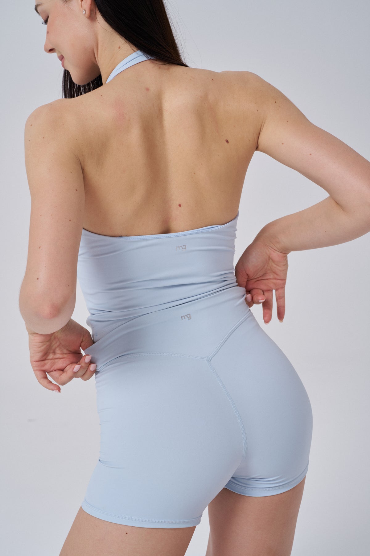 Breathless Biker Shorts 4" | Powder Blue