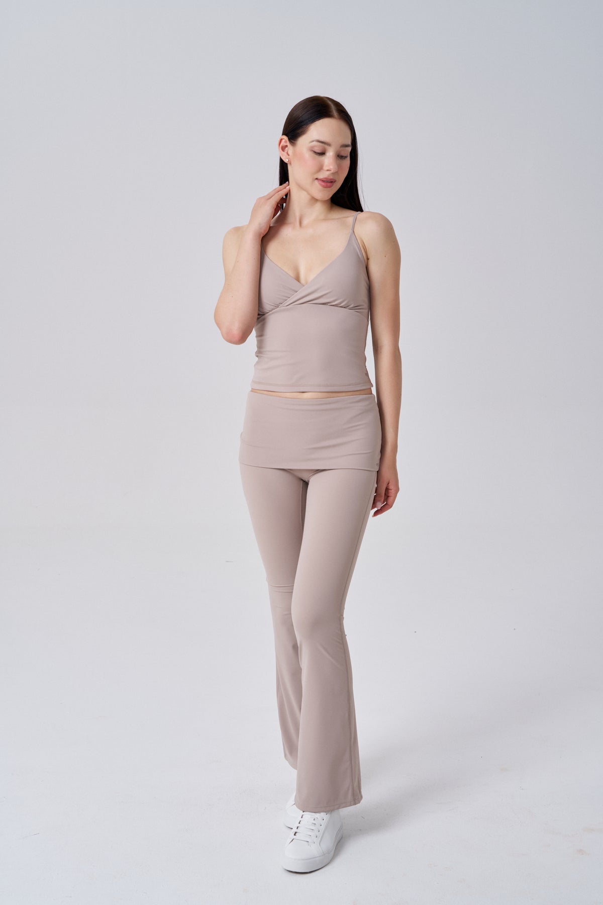 Buttersoft V Neck Cami Top | Taupe
