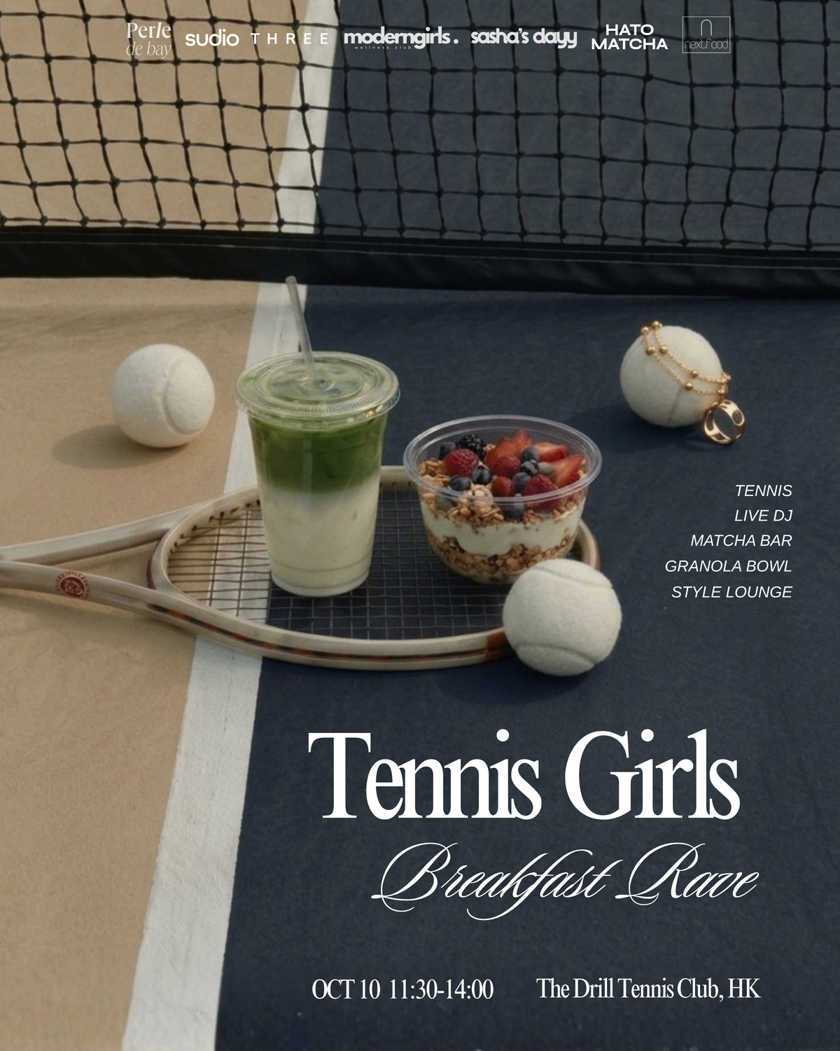 Tennis Girls Breakfast Rave